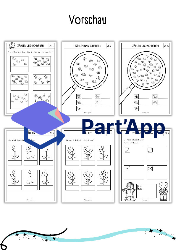 Mathe - Arbeitsblätter für den Kindergarten (Frühling / Sommer)_3
