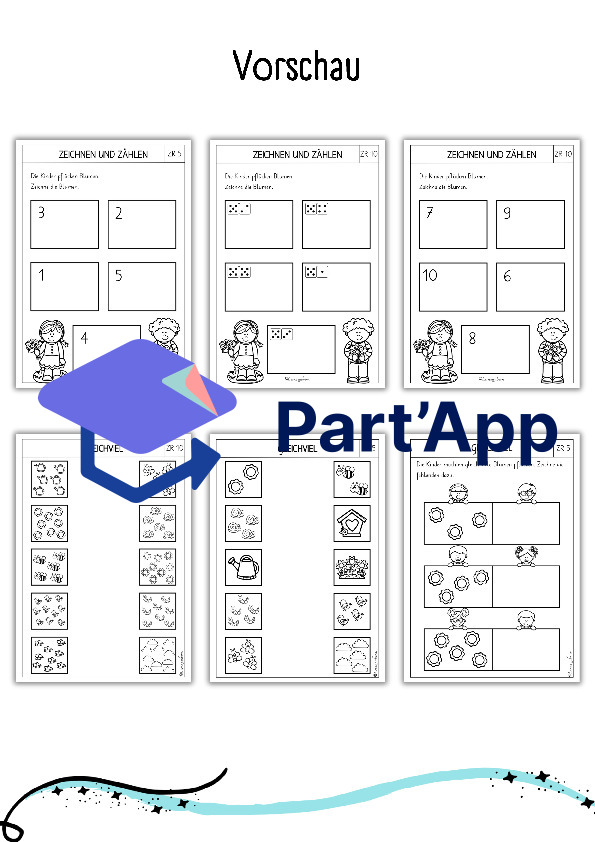 Mathe - Arbeitsblätter für den Kindergarten (Frühling / Sommer)_4