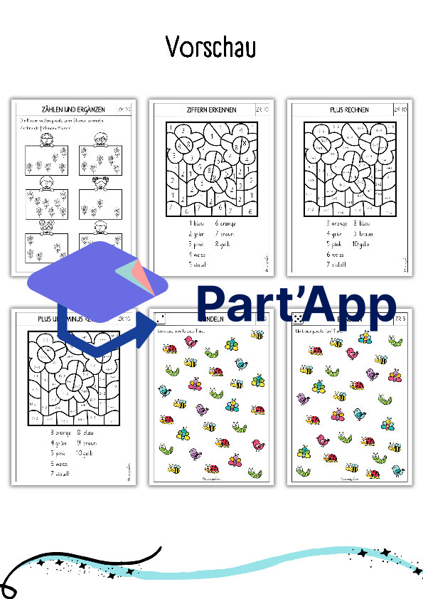 Mathe - Arbeitsblätter für den Kindergarten (Frühling / Sommer)_6