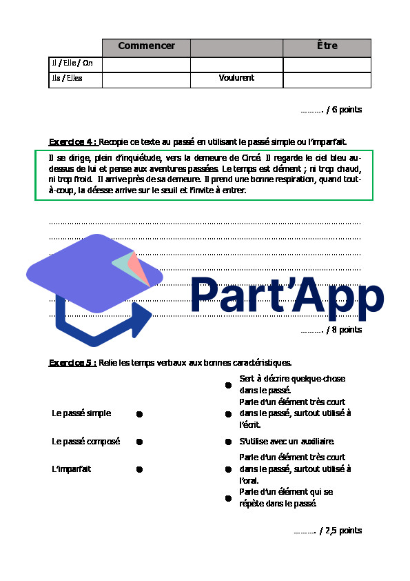Passé simple ou imparfait_Évaluation_3