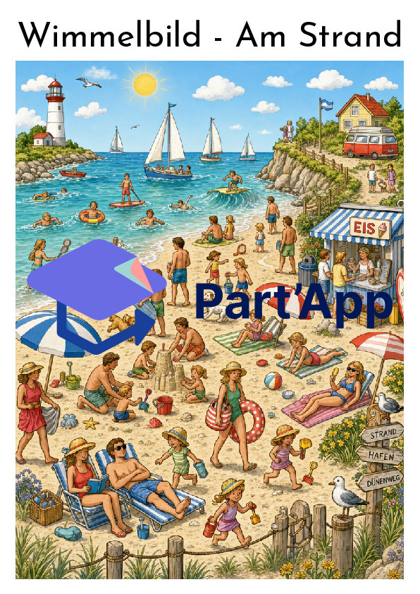 Wimmelbild "Am Strand"_7