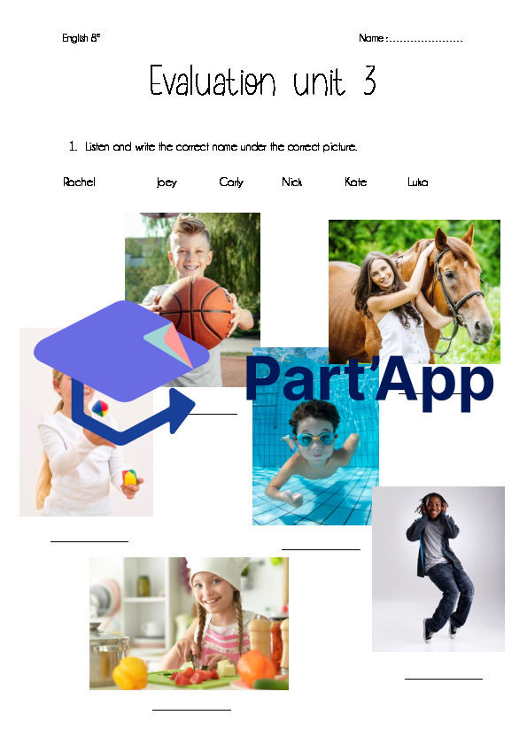 Évaluation Anglais Unit 3_2