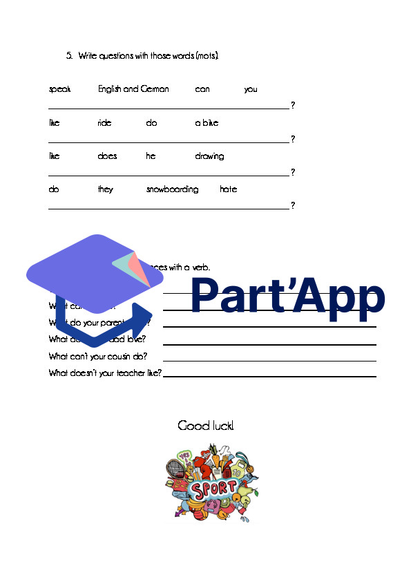 Évaluation Anglais Unit 3_4