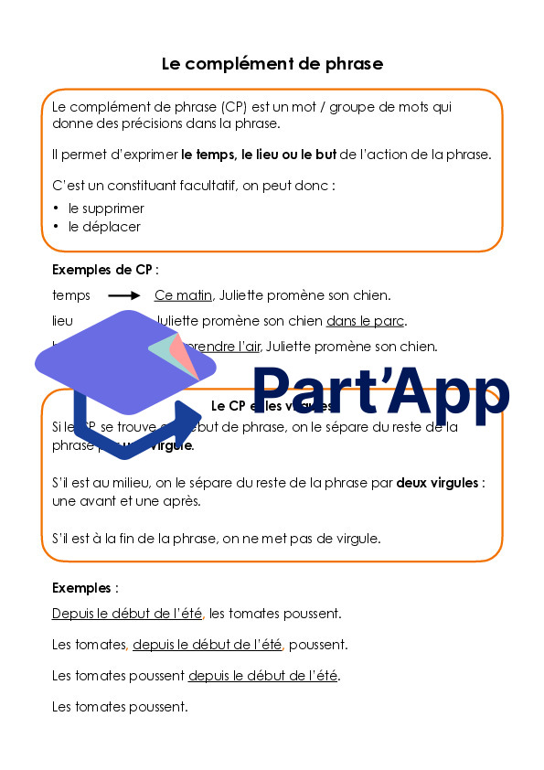 Dossier Complément de phrase - module 1 6P_3
