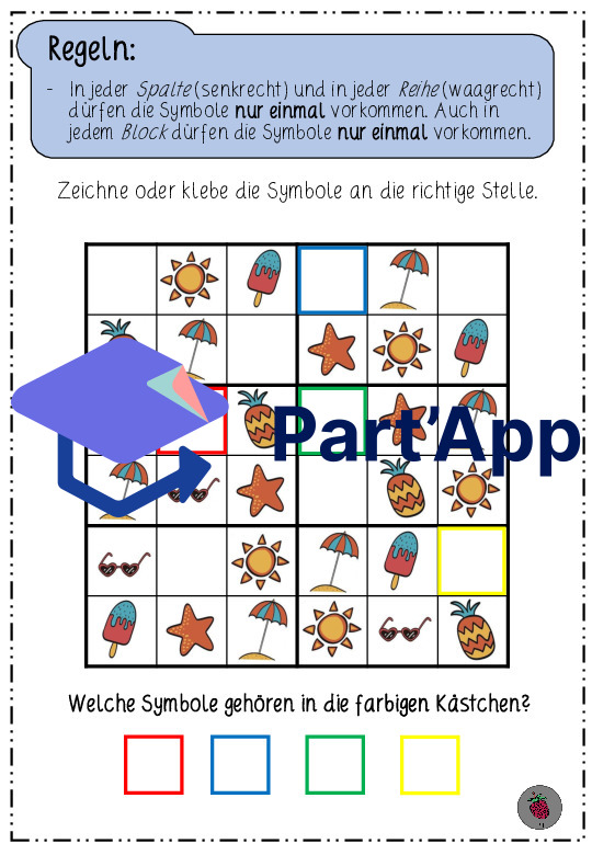 Sommersudoku - mit Bildern statt Zahlen_3
