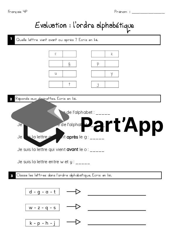 Evaluation - l'ordre alphabétique_2