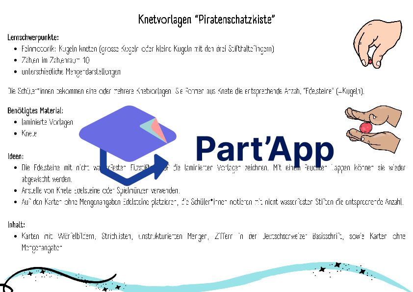 Kneten und Zählen: Piraten_2