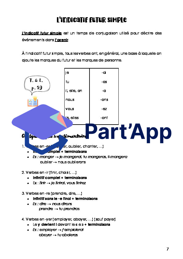 Dossier de CONJUGAISON 7e (présent, imparfait, futur et passé composé)_8