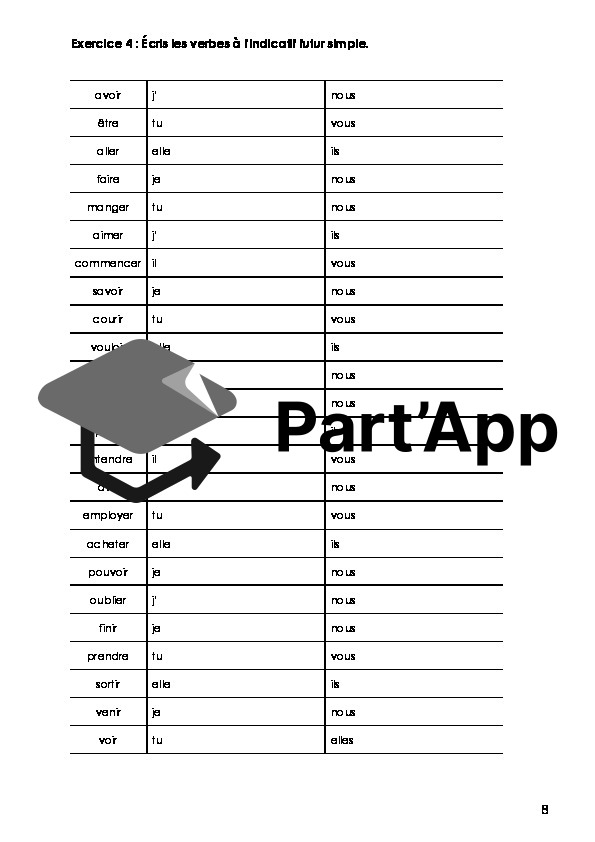 Dossier de CONJUGAISON 7e (présent, imparfait, futur et passé composé)_9