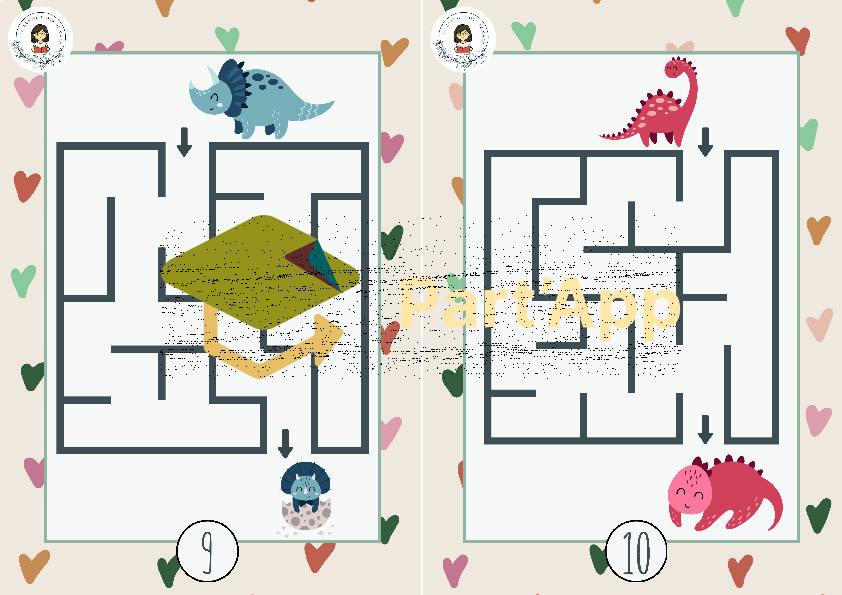 3. 🦕 20 labyrinthes – Les dinos 2026_25
