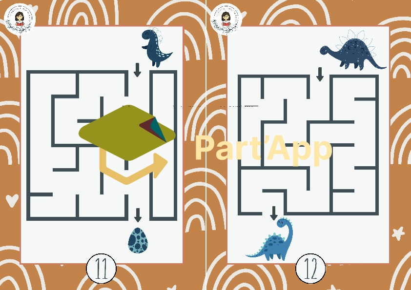 3. 🦕 20 labyrinthes – Les dinos 2026_26