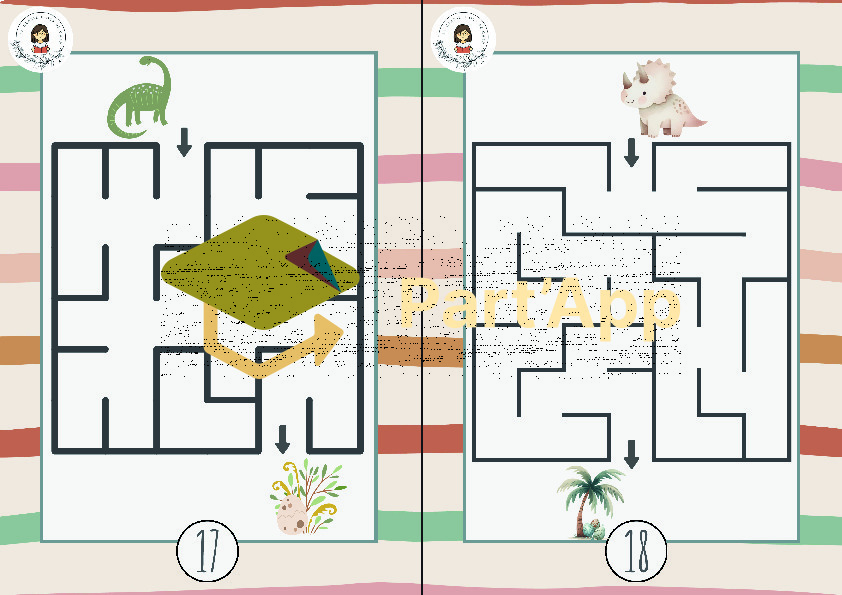 3. 🦕 20 labyrinthes – Les dinos 2026_29