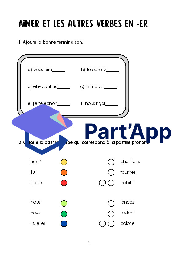 verbes 5P - aimer, être, avoir, aller_5