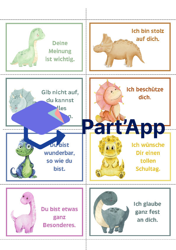 Mutmachkarten Dinos – Positive Affirmationen für Kinder_2