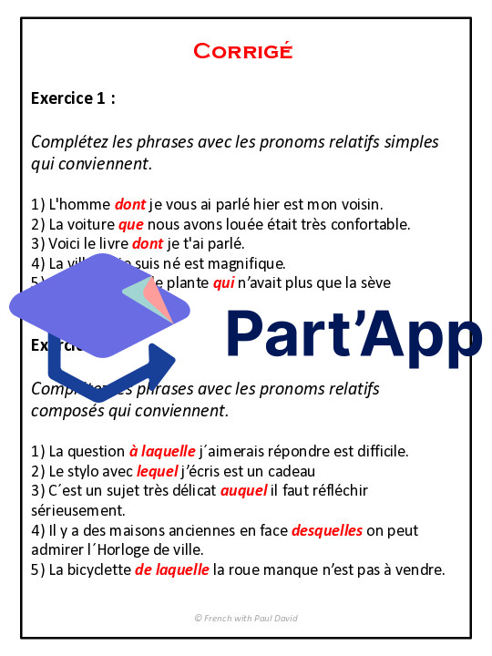 Pronoms relatifs - Explications et exercices_23