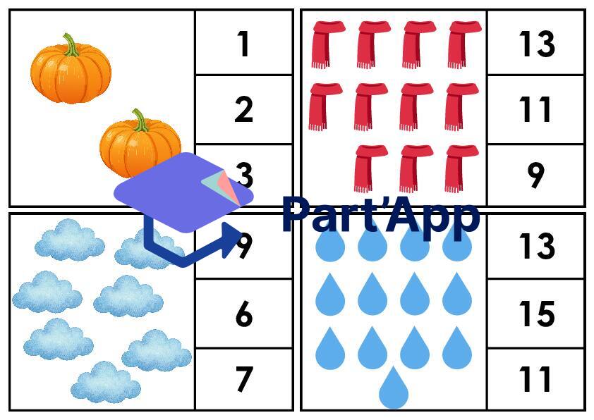 1P-2P – carte à compter de l'automne de 1 à 20_5