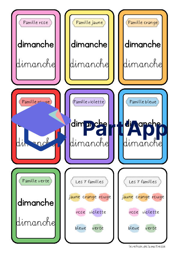 Jeu des 7 familles : les jours de la semaine_3
