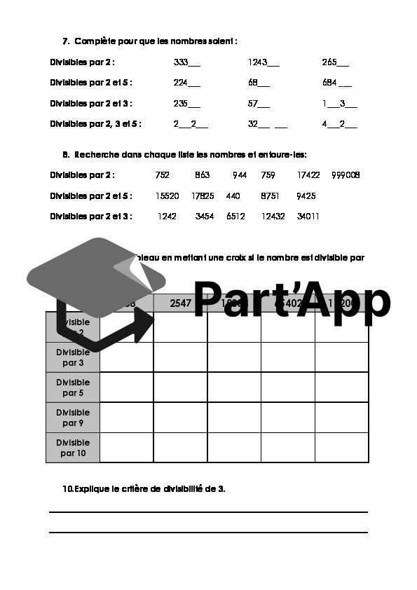 Maths 7H-8H - Critères de divisibilité (fiche d'exercices + corrigé)_3