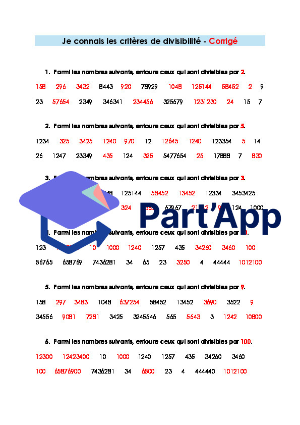 Maths 7H-8H - Critères de divisibilité (fiche d'exercices + corrigé)_4