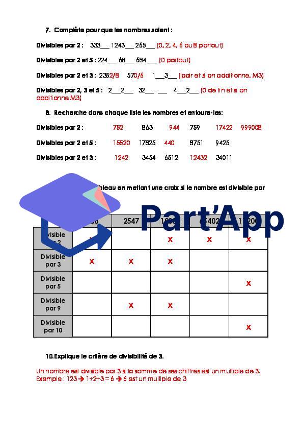 Maths 7H-8H - Critères de divisibilité (fiche d'exercices + corrigé)_5