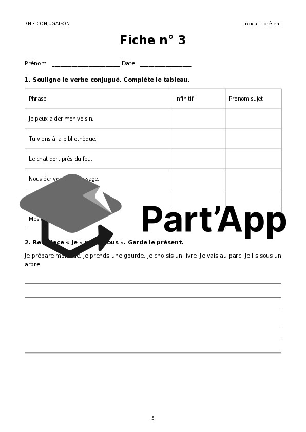 Dossier de conjugaison 7H_7