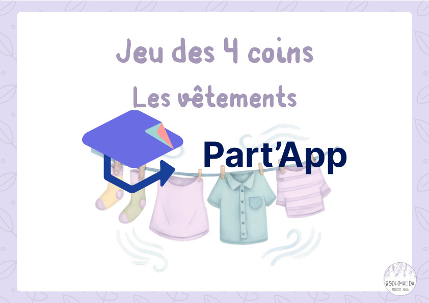 Le jeu des 4 coins, les vêtements_2