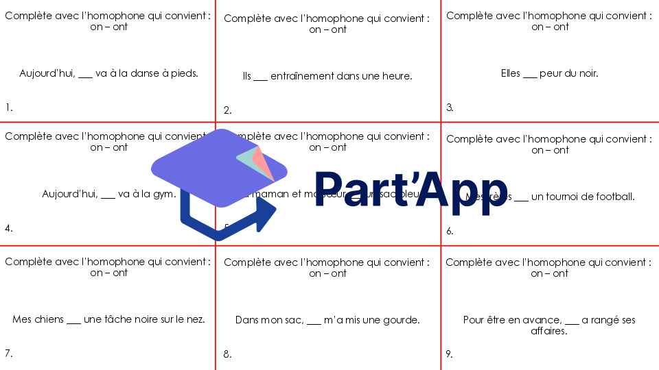 Jeu - Homophones (son/sont - on/ont)_5