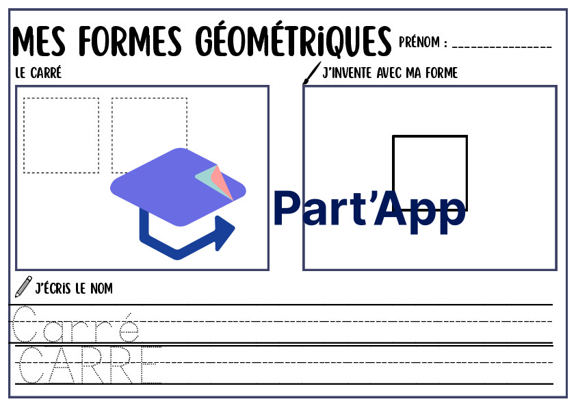 MON DOSSIER DES FORMES GÉOMÉTRIQUES — Cahier d'Activités 1H-2H_23