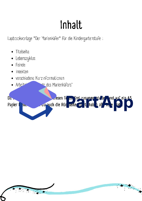Lapbook Marienkäfer für den Kindergarten_2