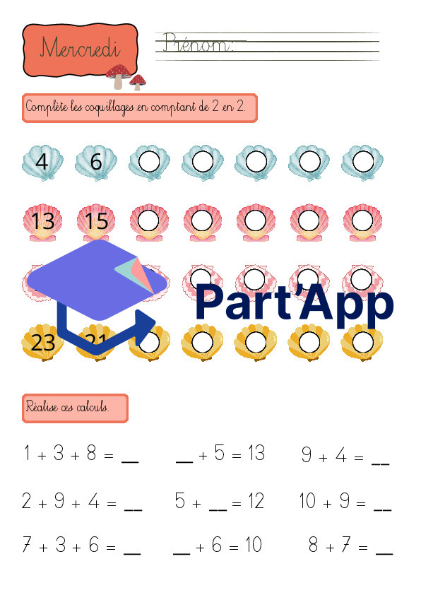 4H: Fiches de devoirs semaine 2 à 6_4