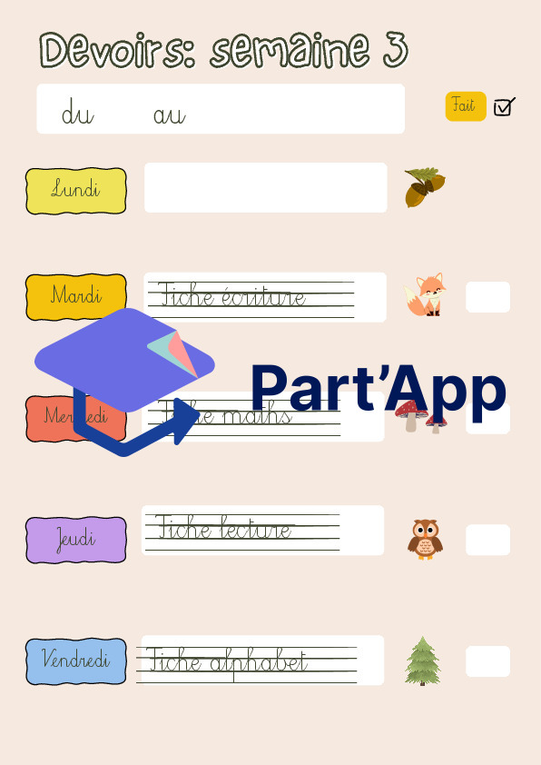 4H: Fiches de devoirs semaine 2 à 6_7