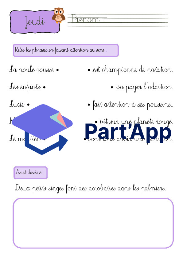 4H: Fiches de devoirs semaine 2 à 6_10