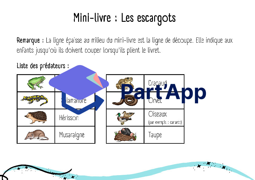 Mini-livre : Les escargots (l'école enfantine / 3P)_2