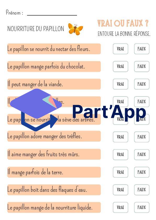 Vrai ou faux nourriture du papillon_2