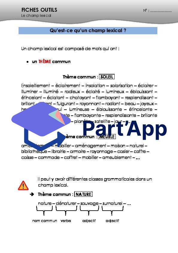 Français 7H-8H - Le champ lexical (théorie)_3