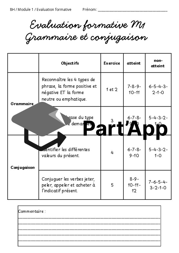 Evaluation formative Module 1 gram + conj 8P_2