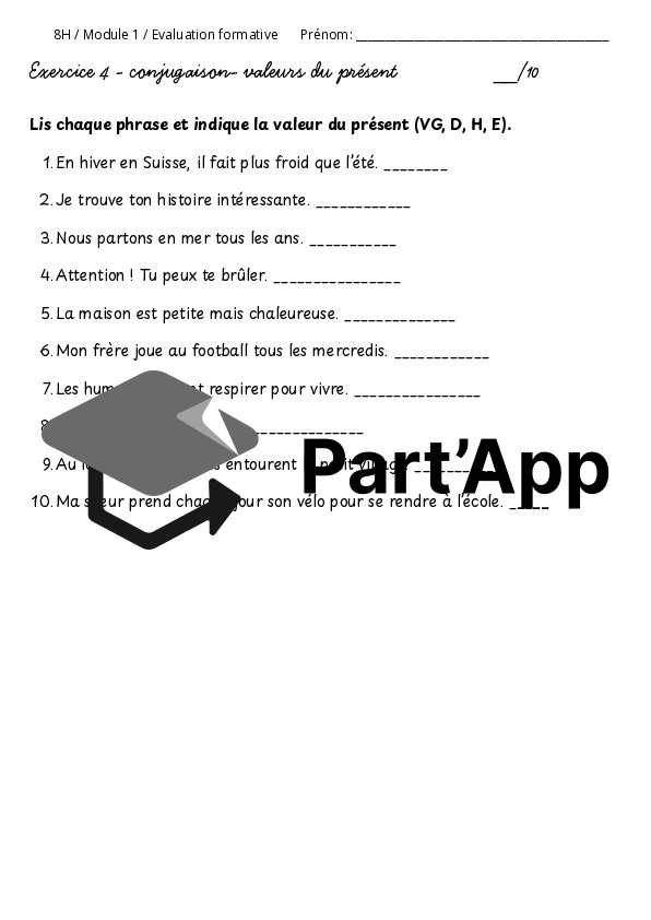 Evaluation formative Module 1 gram + conj 8P_6
