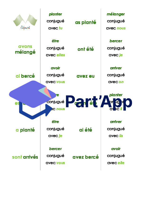 6H - Module 5 - Conjugaison - Domino du passé composé_2