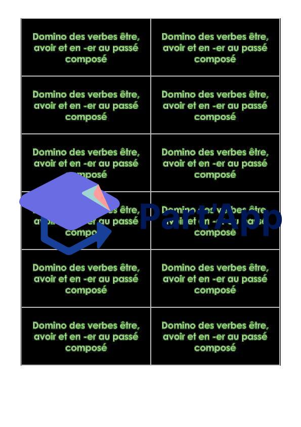 6H - Module 5 - Conjugaison - Domino du passé composé_5