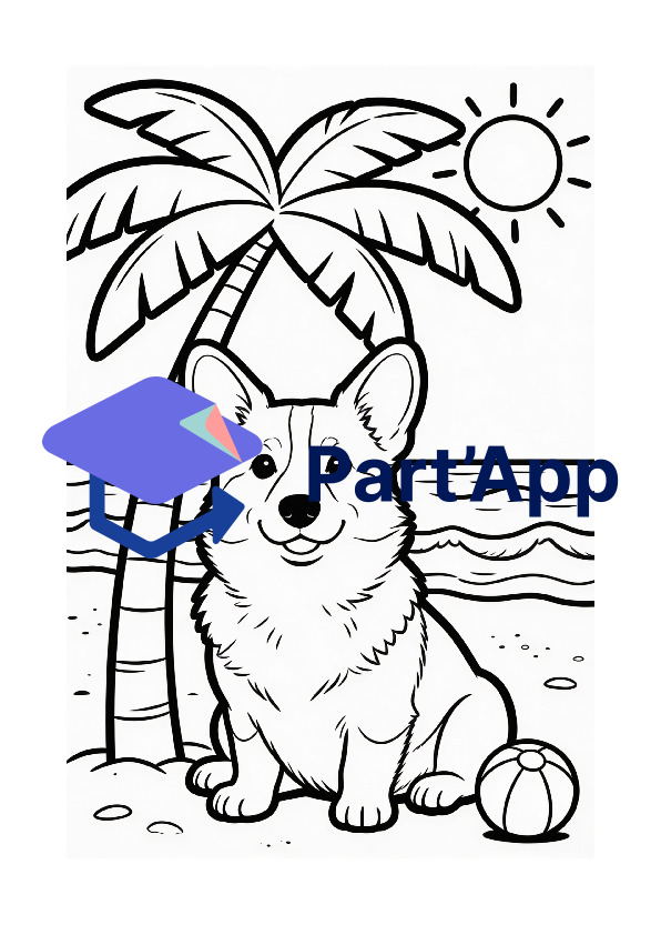 Les aventures du corgi — joli livre de coloriage pour enfants_7