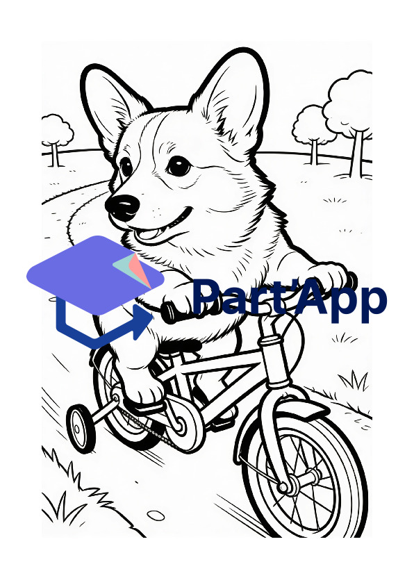 Les aventures du corgi — joli livre de coloriage pour enfants_10