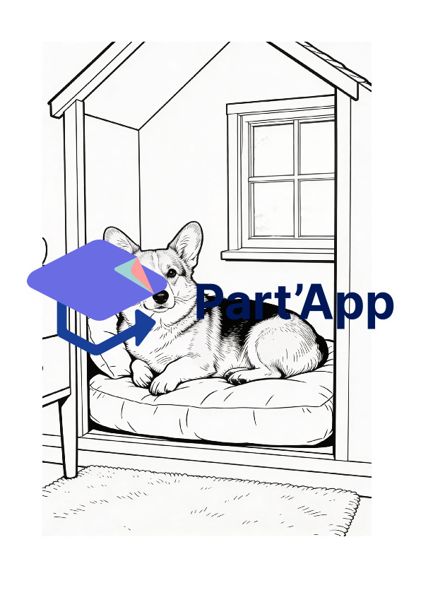 Les aventures du corgi — joli livre de coloriage pour enfants_13