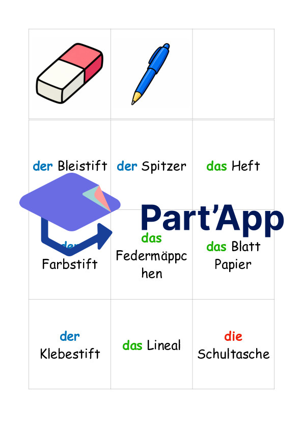 Allemand 6P - Einheit 5 - Memory des objets de la classe_3