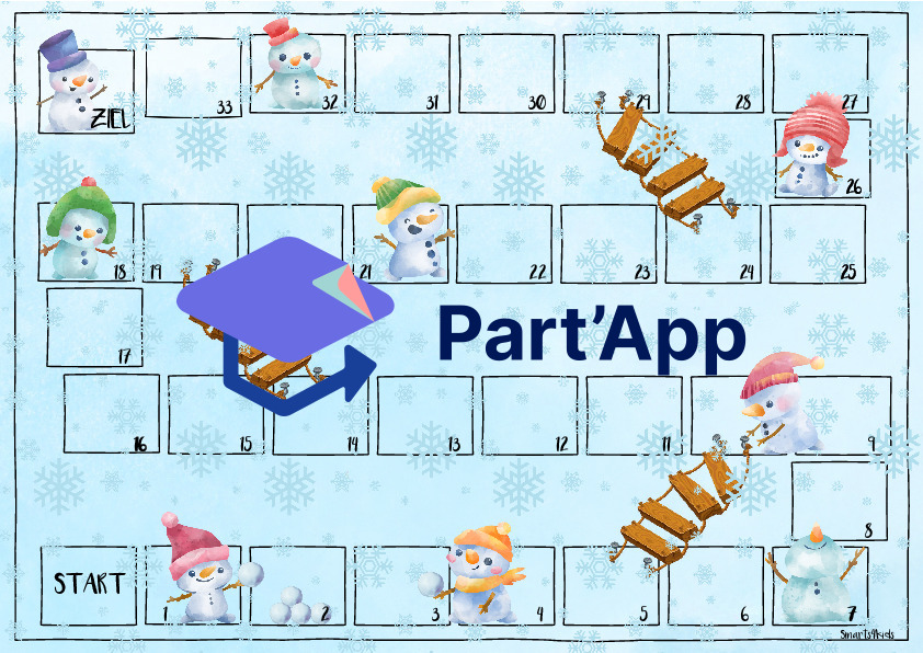 ⛄ Jeu de société « Bonhomme de neige » Jeu de l'oie_2