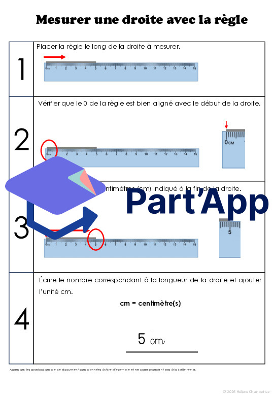 Apprendre à mesurer avec la règle: support visuel par étapes_2