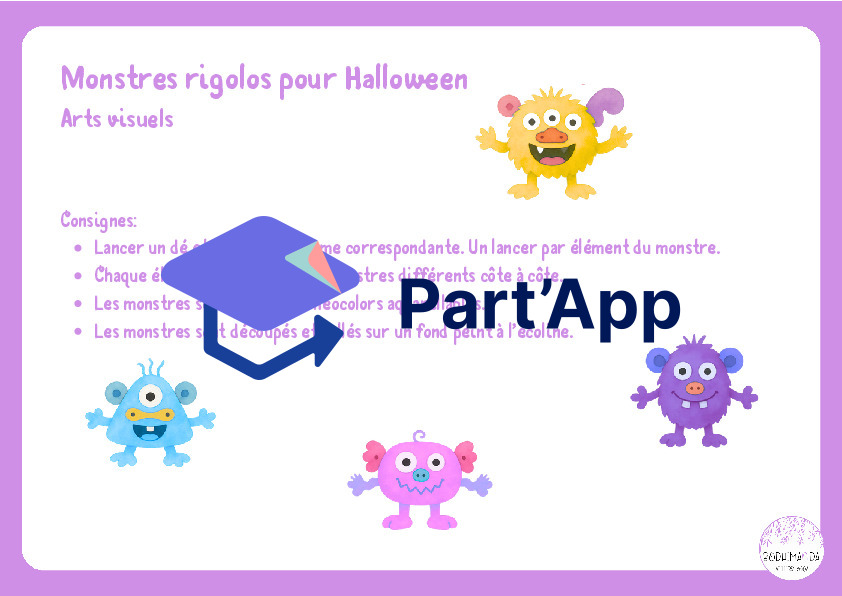 Monstres rigolos pour Halloween en lançant un dé_2