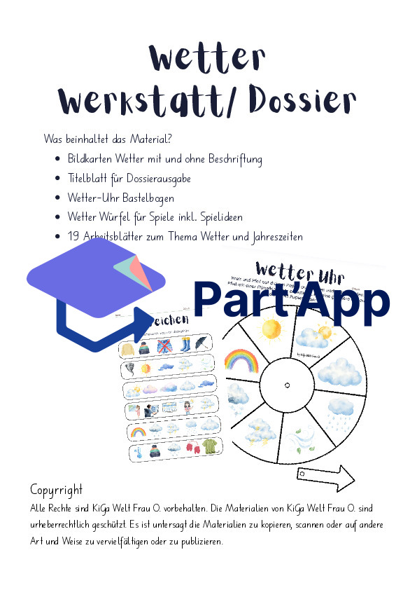 Wetter und Jahreszeiten Werkstatt/ Dossier_31