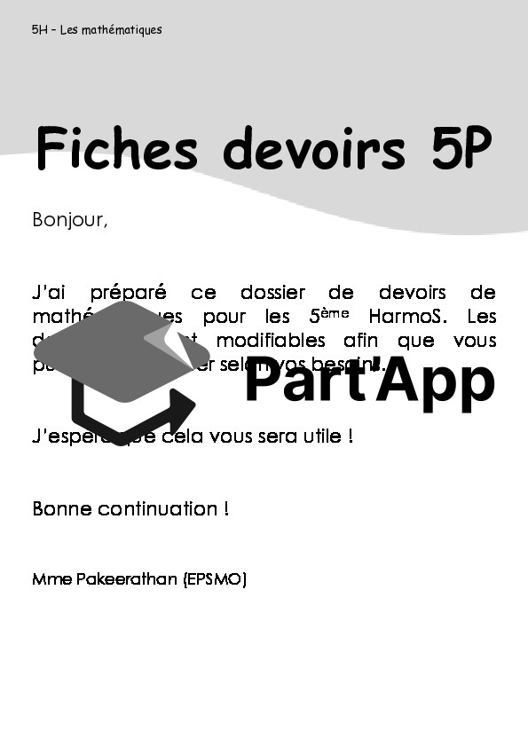 Devoirs maths 5P_5