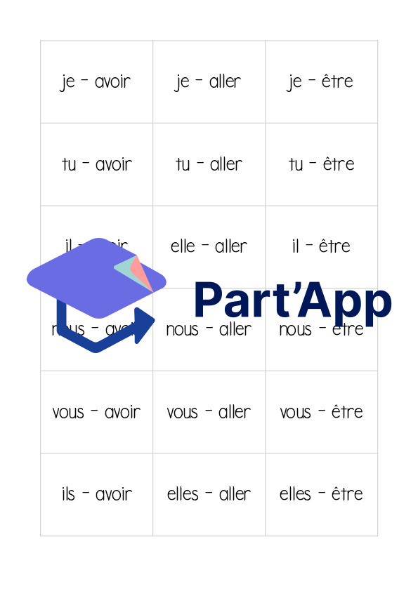 Loto des verbes être, avoir et aller_2