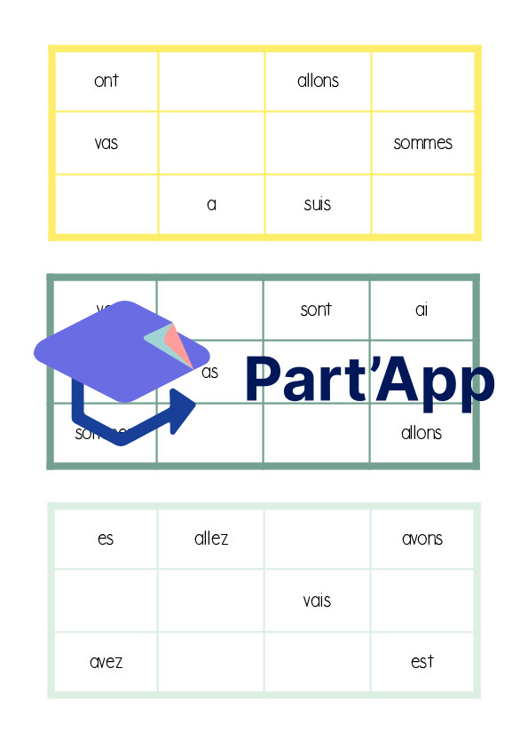 Loto des verbes être, avoir et aller_4